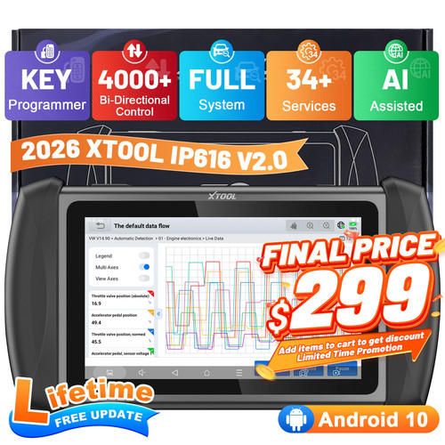 Xtool scanner ip616 obd2 - scanner, v2.0